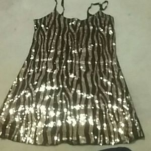 Intimately Free people sheer sequin dress M